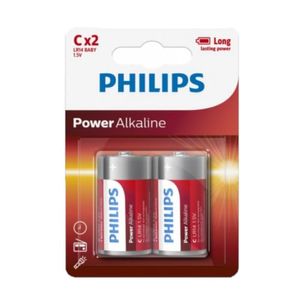 PHILIPS POWER ALCALINA PILAS CX2
