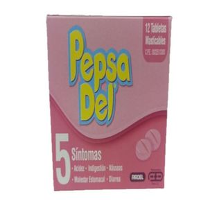 FARDEL PEPSADEL X 12 TABLETAS MASTICABLES
