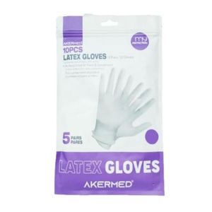 AKERMED GUANTES DE LATEX XL X 10