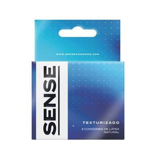 SENSE PRESERVATIVO TEXTURIZADO X3