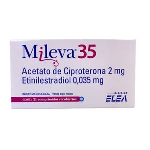 MILEVA 35 2M0,035MG X 21 TABLETAS