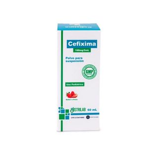 DISTRILAB CEFIXIMA PEDIATRICO X 60 ML SUSPENSION SABOR FRESA