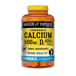 MASON NATURAL CALCIO + D3 600MG X 100 TABLETAS