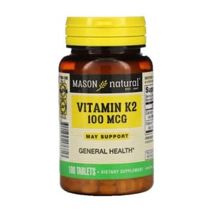 MASON NATURAL VITAMINA K2 100MG X 100 TABLETAS