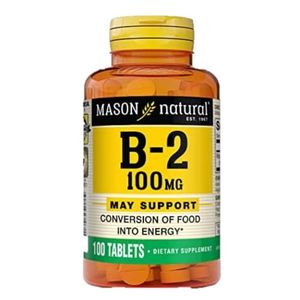 MASON NATURAL VITAMINA B2 100MG X 100 TABLETAS