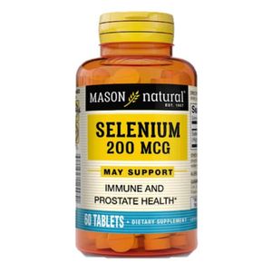 MASON NATURAL SELENIUM 200MCG X 60 TABLETAS