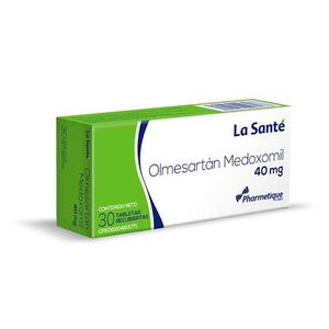 LA SANTE OLMERSARTAN 40MG X 30 TABLETAS RECUBIERTAS
