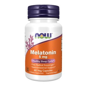 NOW MELATONIN 5MG X 60 CAPSULAS