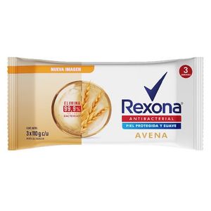 REXONA JABON ANTIBACTERIAL AVENA 110 GR X 3