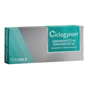 TIARES CICLOGYNON 0 15 MG 0 03 MG X 21 TABLETAS