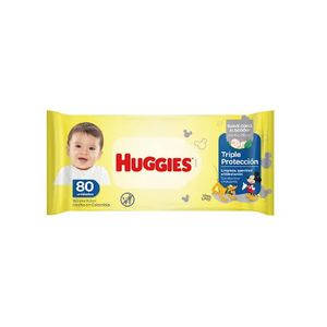 HUGGIES TOALLAS HUMEDAS LIMPIADORAS COTIDIANA X80