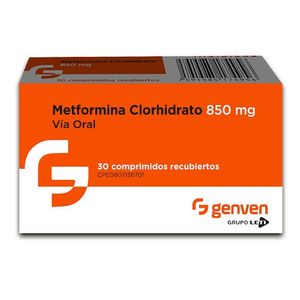 METFORMINA HCL 850 ML X30 COMPRIMIDOS GENVEN
