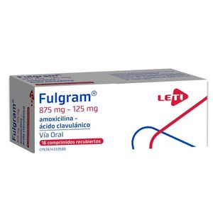 FULGRAM 875 MG / 125 MG X16 COMPRIMIDOS RECUBIERTOS