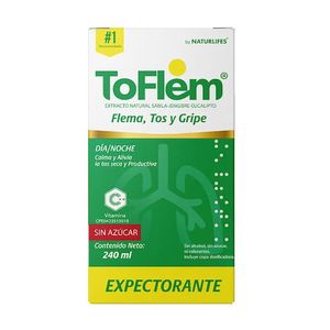 NATURLIFES TOFLEM JARABE EXPECTORANTE SIN AZUCAR 240 ML
