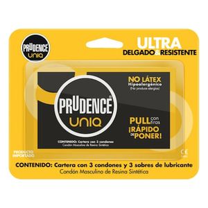 PRUDENCE UNIQ PRESERVATIVO X3