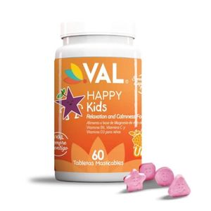 VAL HAPPY KIDS X60 TABLETAS MASTICABLES SABOR FRAMBUESA