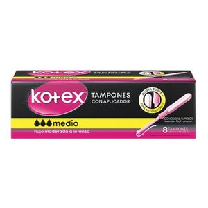 KOTEX TAMPONES MEDIUM X8