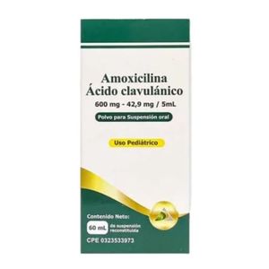 DAC AMOXICILINA + ACIDO CLAVULANICO X 60 ML SUSPENSION