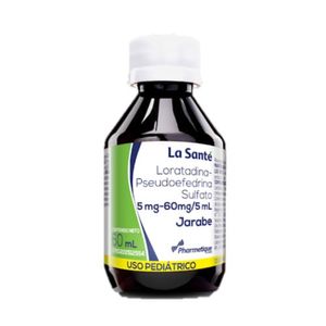 LA SANTE LORATADINA-PSEUDOEFEDRINA 5MG60ML JARABE