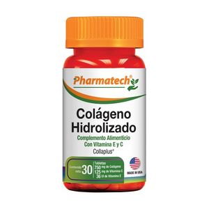 PHARMATECH COLAGENO HIDROLIZADO+VITAMINA E X30 TABLETAS