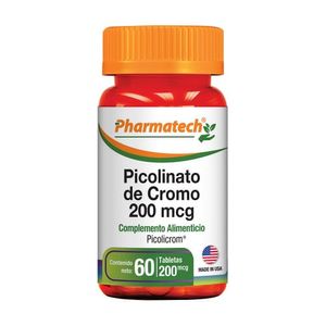 PHARMATECH PICOLINATO DE CROMO 200MCG X60 TABLETAS