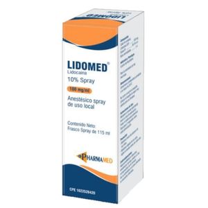 PHARMAMED LIDOMED 10% X 115ML SPRAY