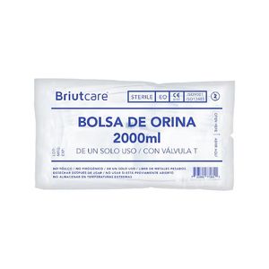 BRIUTCARE BOLSA DE ORINA 2000ML CON VALVULA