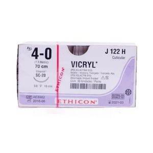 TAGUM SUT VICRYL 4-0 70 CM 3/8 CORTANTX1