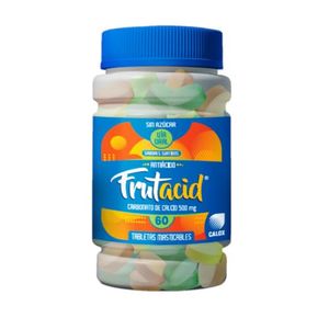 FRUTACID 500MG X 60 TABLETAS MASTICABLES SABOR SURTIDO