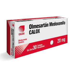OLMESARTAN CALOX 20MGX 30 TABLETAS