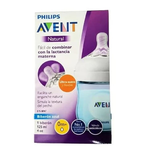 AVENT TETERO NATURAL 0M+ 125 ML