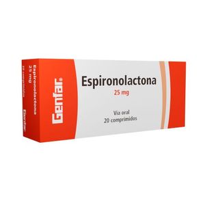 ESPIRONOLACTONA GENFAR 25MG X 20 COMP