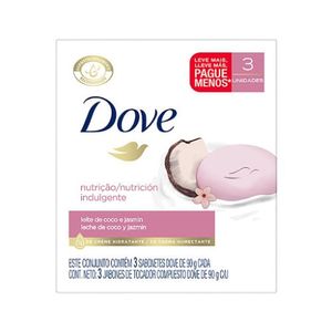 DOVE JAB BARRA LECHE DE COCO 90G X3