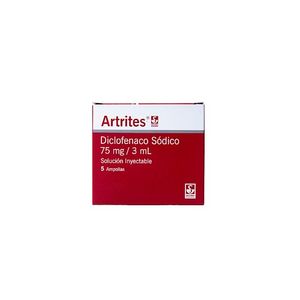 SIEGFRIED ARTRITES 75MG/3ML X 5 AMPOLLAS IM