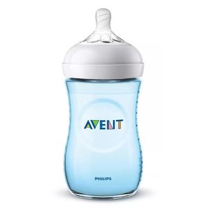 AVENT TETERO NATURAL COLOR AZUL 1M+ / 260 ML X 2 UNID