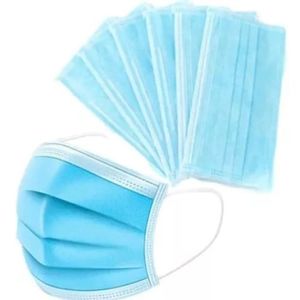 AKERMED MASCARILLA 3 CAPAS AZUL X 50