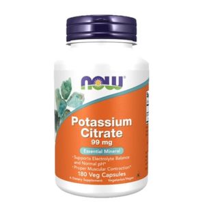 NOW POTASSIUM CITRATE 99GR X 180 VEG CAPS