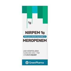 MEROPENEM GREEN 1G P/LIOF X AMP IV
