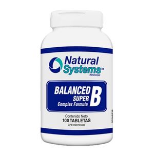 NATURAL SYSTEMS BALANCED SUPER COMPLEX B X 100 TABLETAS