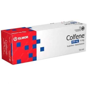 ELMOR COLFENE COMPRIMIDOS RECUBIERTOS 600MG-4MG X15