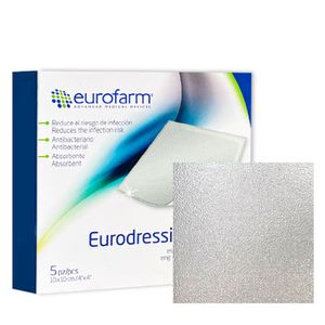 EUROFARM APOS ADHESIVO PLATA 10X10CMX1UN