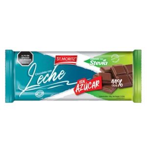 ST MORITZ CHOCOLATE LECHE CON STEVIA 100 GR