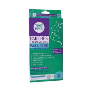 BACC PARCHES TRANSPARENTE P/ACNE X36