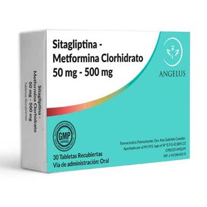 ANGELUS SITAGLIPTINA + METFORMINA 50 MG 500 MG X30 TABLETAS
