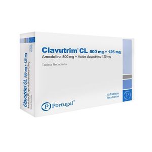 CLAVUTRIM 500MG125MG X 10 TABLETAS