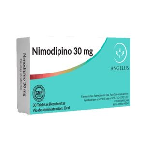 ANGELUS NIMODIPINA  30 MG 30 TABLETAS