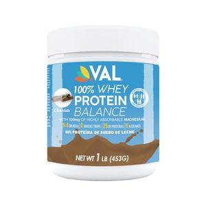 VAL PROTEINA WHEY PROTEIN SABOR A CHOCOLATE 453 GR