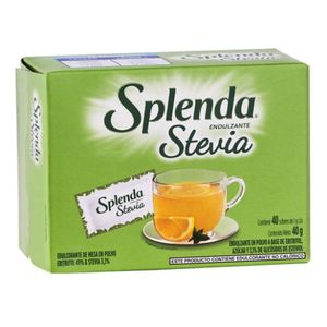 SPLENDA ENDULZANTE STEVIA SOB X40