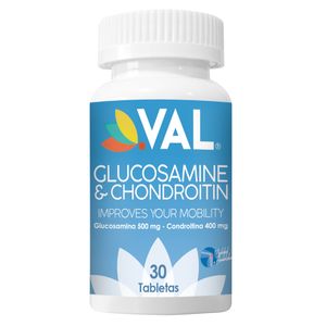 VAL GLUCOSAMINA CONDROITINA 500 / 400 MG (GLUCOSAMINE CHONDROITIN) X 30 TABLETAS