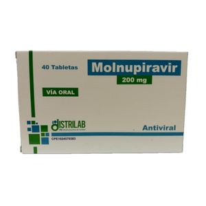 DISTRILAB MOLNUPIRAVIR 200 MG X 40 TABLETAS